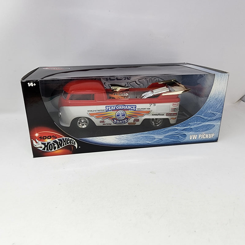 VW Pickup Volkswagen * Red * 100% Hot Wheels 1/18 Scale