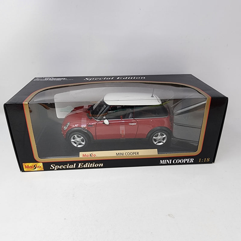 Mini Cooper * RED * Maisto Special Edition 1/18 Scale
