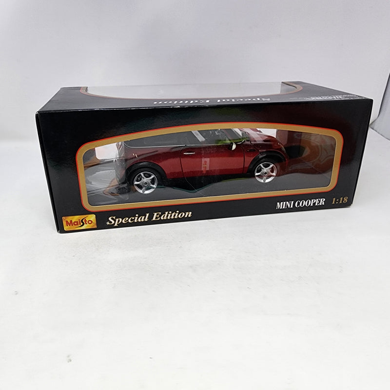 Mini Cooper * RED * Maisto Special Edition 1/18 Scale
