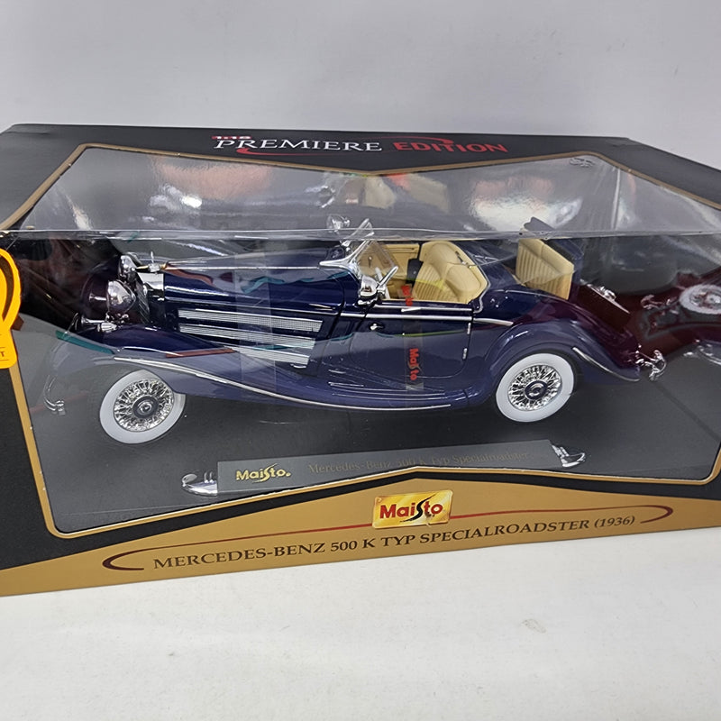 Mercedes-Benz 500 K TYP Special Roadster 1936 * Maisto Premiere Edition 1/18 Scale