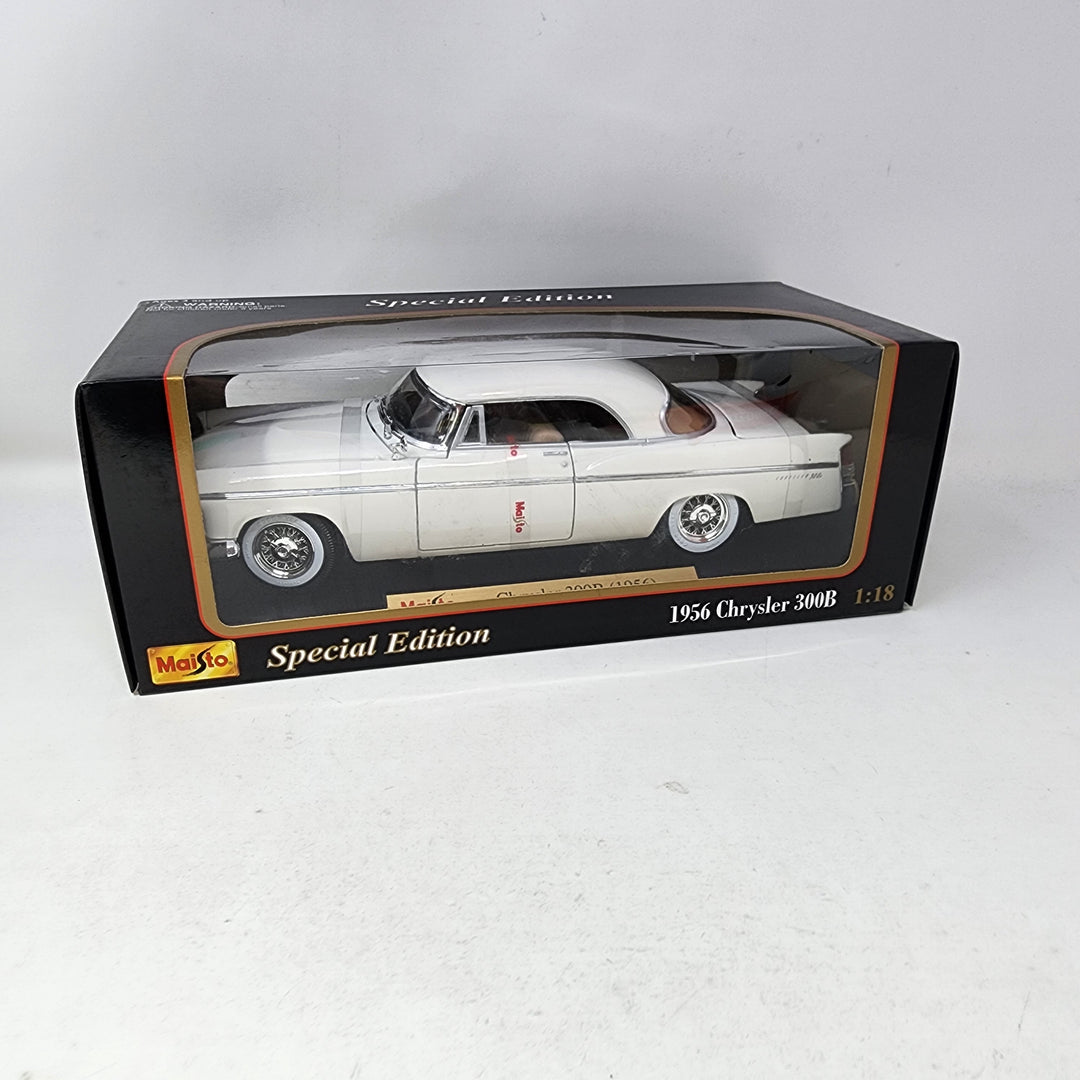 1956 Chrysler 300B * White * Maisto Premiere Edition 1/18 Scale