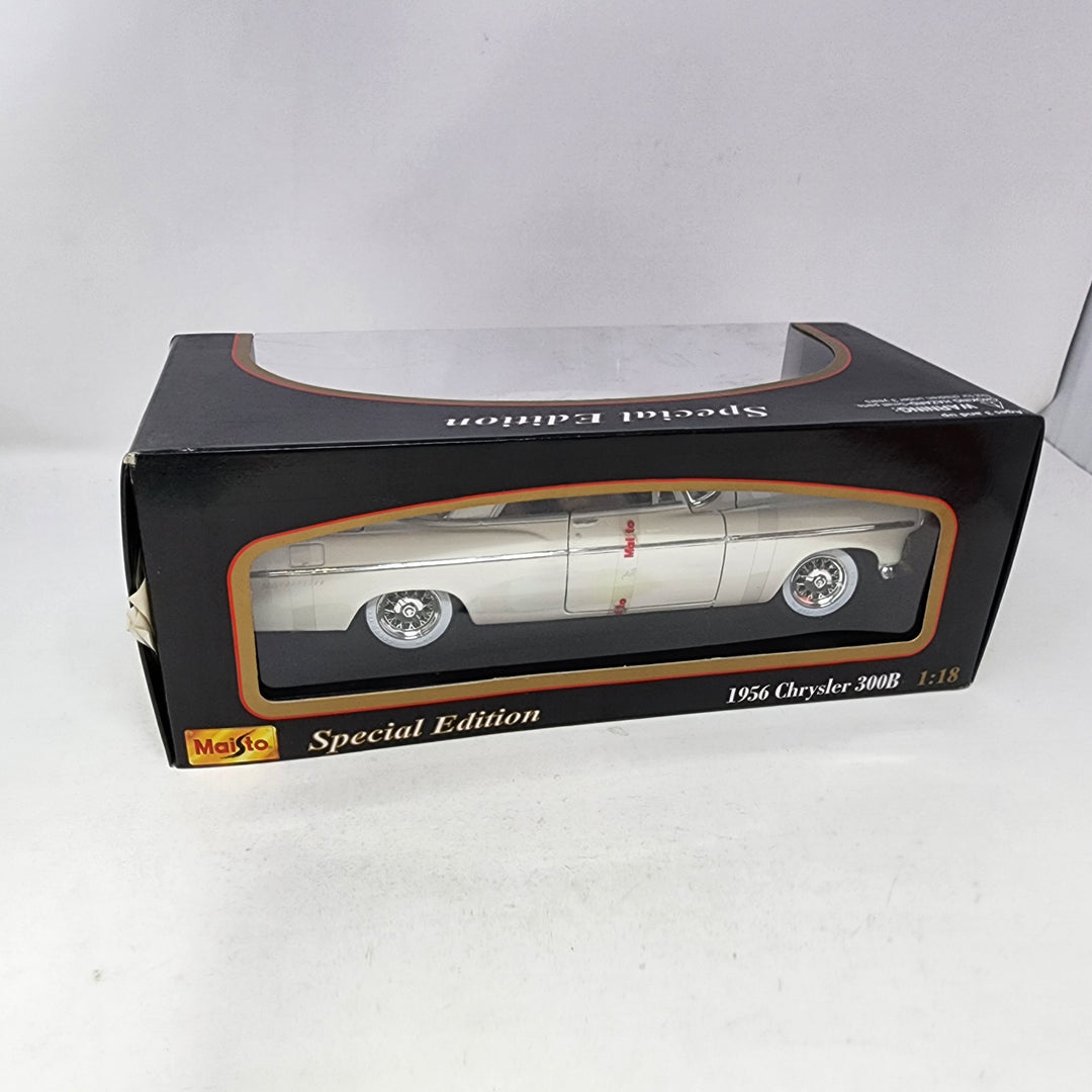 1956 Chrysler 300B * White * Maisto Premiere Edition 1/18 Scale