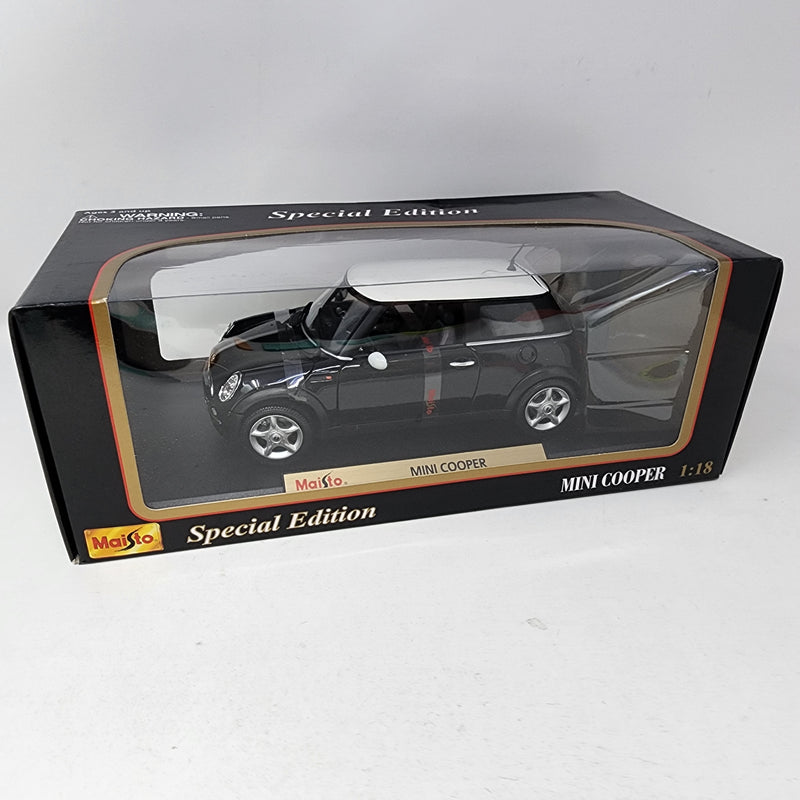 Mini Cooper * Black * Maisto Special Edition 1/18 Scale