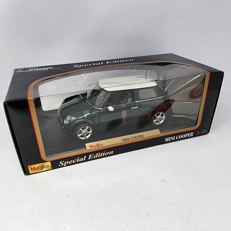 Mini Cooper * Green * Maisto Special Edition 1/18 Scale