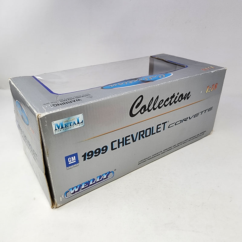 1999 Chevrolet Corvette * Blue * Welly Collectibles 1/18 Scale