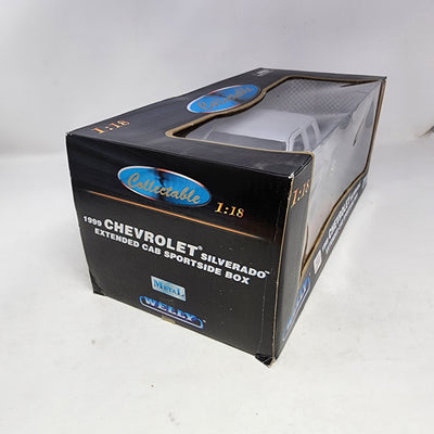 1999 Chevrolet Silverado Extended Cab Sportside Box * Welly Collectibles 1/18 Scale
