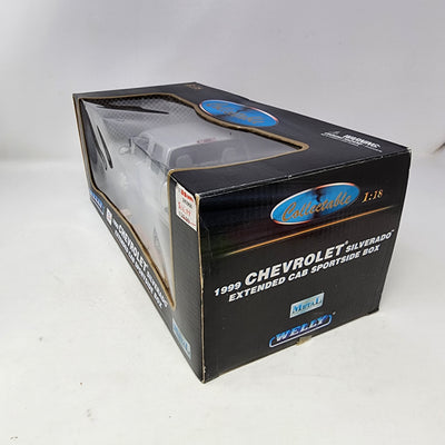 1999 Chevrolet Silverado Extended Cab Sportside Box * Welly Collectibles 1/18 Scale