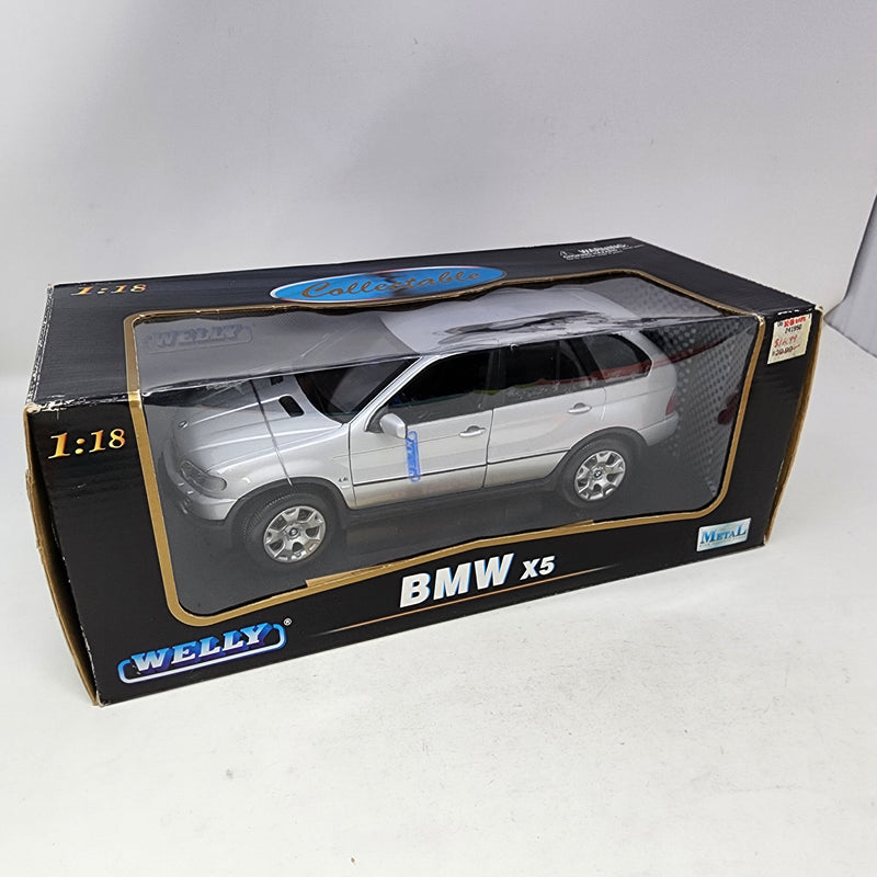 BMW X5 * Silver * Welly Collectibles 1/18 Scale