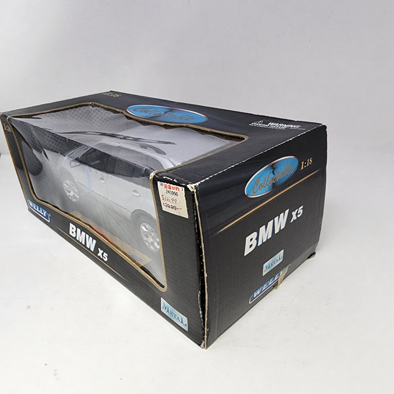 BMW X5 * Silver * Welly Collectibles 1/18 Scale