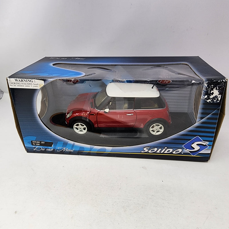 2001 Mini Cooper * RED * Solido Collectibles 1/18 Scale