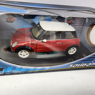 2001 Mini Cooper * RED * Solido Collectibles 1/18 Scale