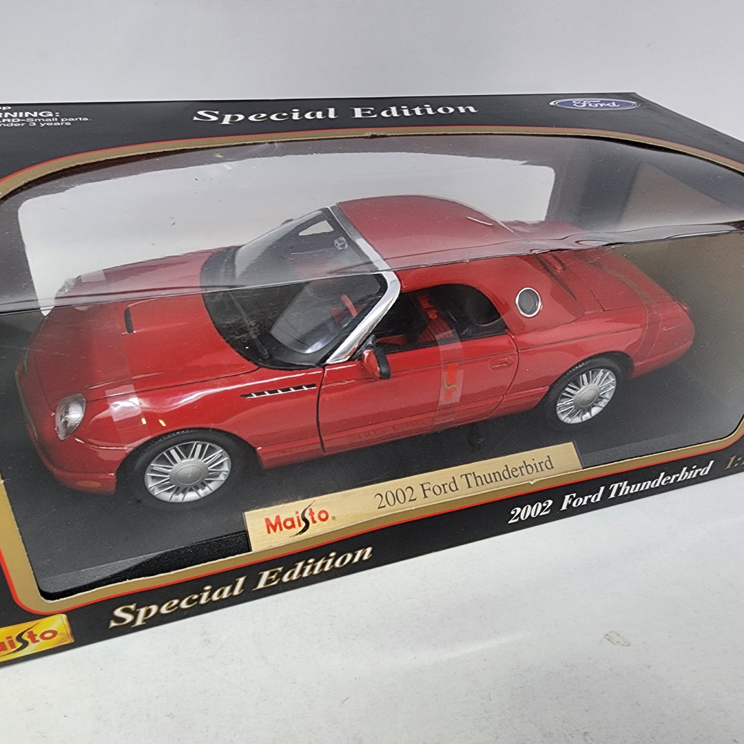 2002 Ford thunderbird RED Maisto Special Edition 1/18 Scale