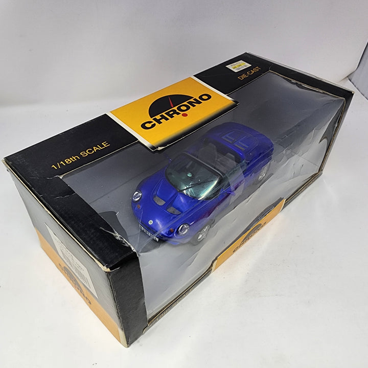 1997 Lotus Elise * Blue * Chrono 1/18 Scale – Wheelcollectors LLC