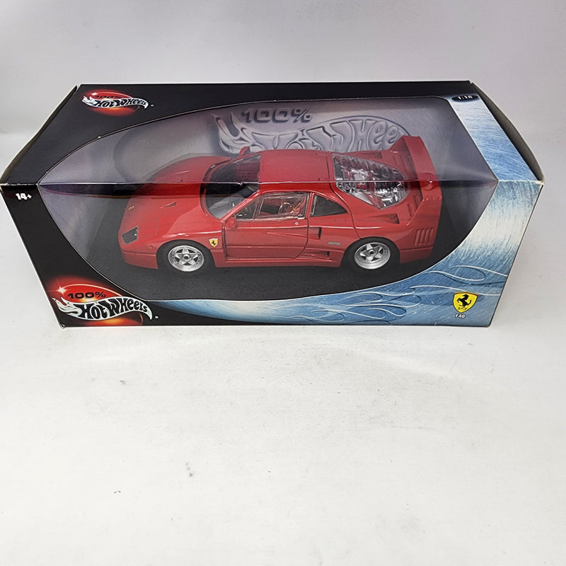 Ferrari F40 * 100% Hot Wheels 1/18 Scale