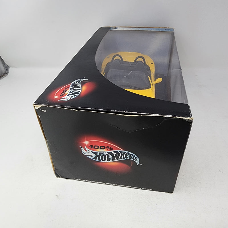 Ferrari 550 Barchetta Pinninfarina * Yellow * 100% Hot Wheels 1/18 Scale
