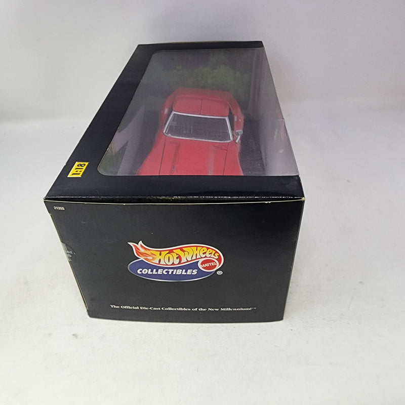1969 Chevrolet Corvette * RED * Hot Wheels Collectibles 1/18 Scale