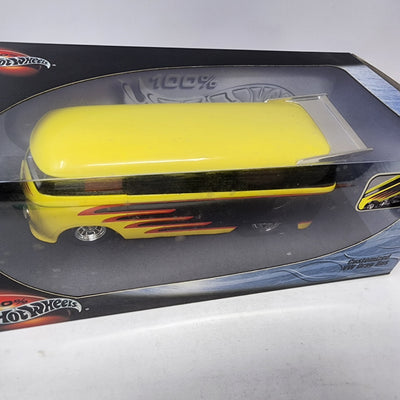 Customized VW Drag Bus * YELLOW * 100% Hot Wheels 1/18 Scale