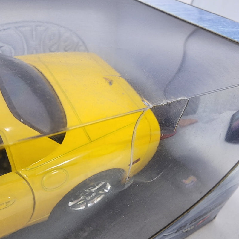 C5 Corvette * Yellow * 100% Hot Wheels 1/18 Scale