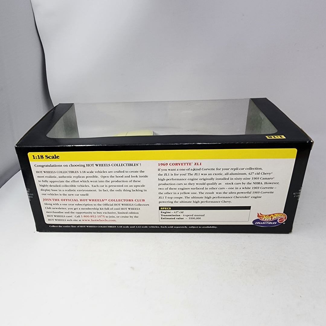 1969 Chevrolet Corvette ZL1 * YELLOW * Hot Wheels