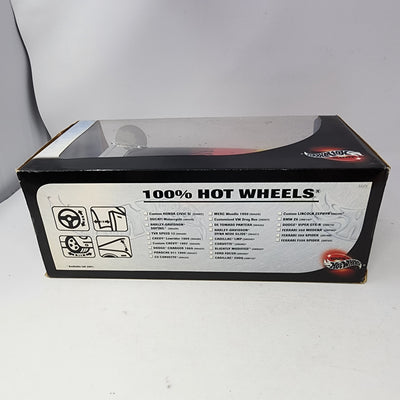Customized VW Drag Bus * Black w/ Flames * 100% Hot Wheels 1/18 Scale