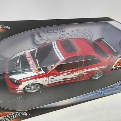 Custom Honda Civic Si Super Street Edition * Red * 100% Hot Wheels 1/18 Scale