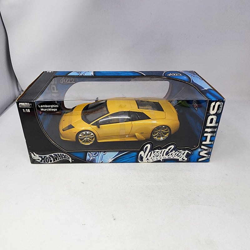 Lamborghini Murcielago West Coast Customs * Yellow * Hot Wheels 1/18 Scale