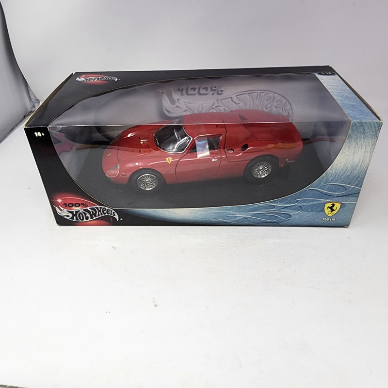 Ferrari 250 LM * RED * 100% Hot Wheels 1/18 Scale