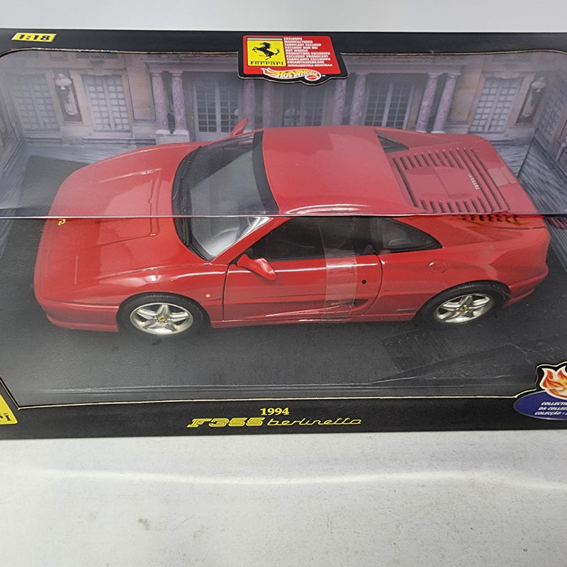 1994 Ferrari F355 Berlinetta * RED * Hot Wheels 1/18 Scale Collectibles