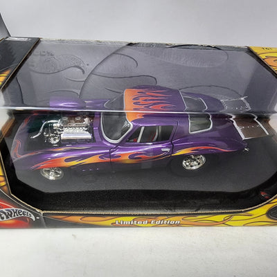 Pro Street Chevy Corvette Modified * Purple w/ Flames * 100% Hot Wheels 1/18 Scale