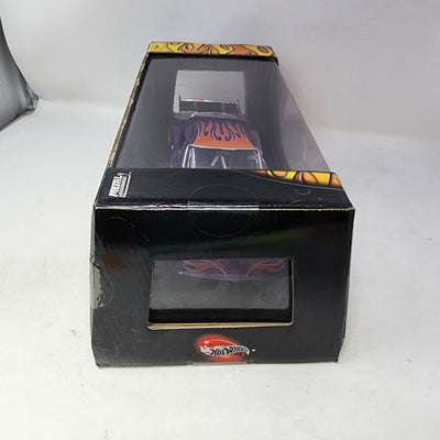 Pro Street Chevy Corvette Modified * Purple w/ Flames * 100% Hot Wheels 1/18 Scale