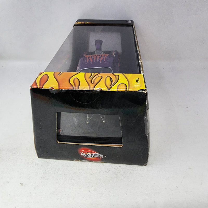 Pro Street Chevy Corvette Modified * Purple w/ Flames * 100% Hot Wheels 1/18 Scale