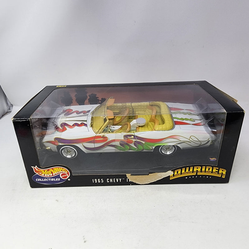 1965 Impala Lowrider Magazine * White * Hot Wheels 1/18 Scale Collectibles