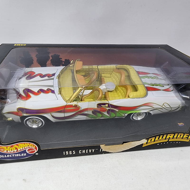 1965 Impala Lowrider Magazine * White * Hot Wheels 1/18 Scale Collectibles