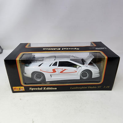 1996 Lamborghini Diablo SV * White * Maisto Special Edition 1/18 Scale