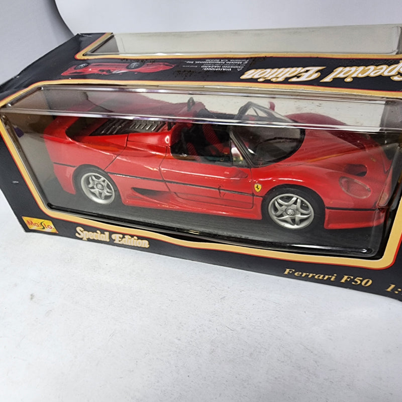 Ferrari F50 * Red * Maisto Special Edition 1/18 Scale
