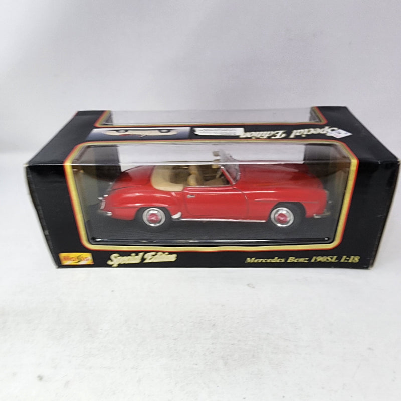 Mercedes-Benz 190SL * RED * Maisto Special Edition 1/18 Scale