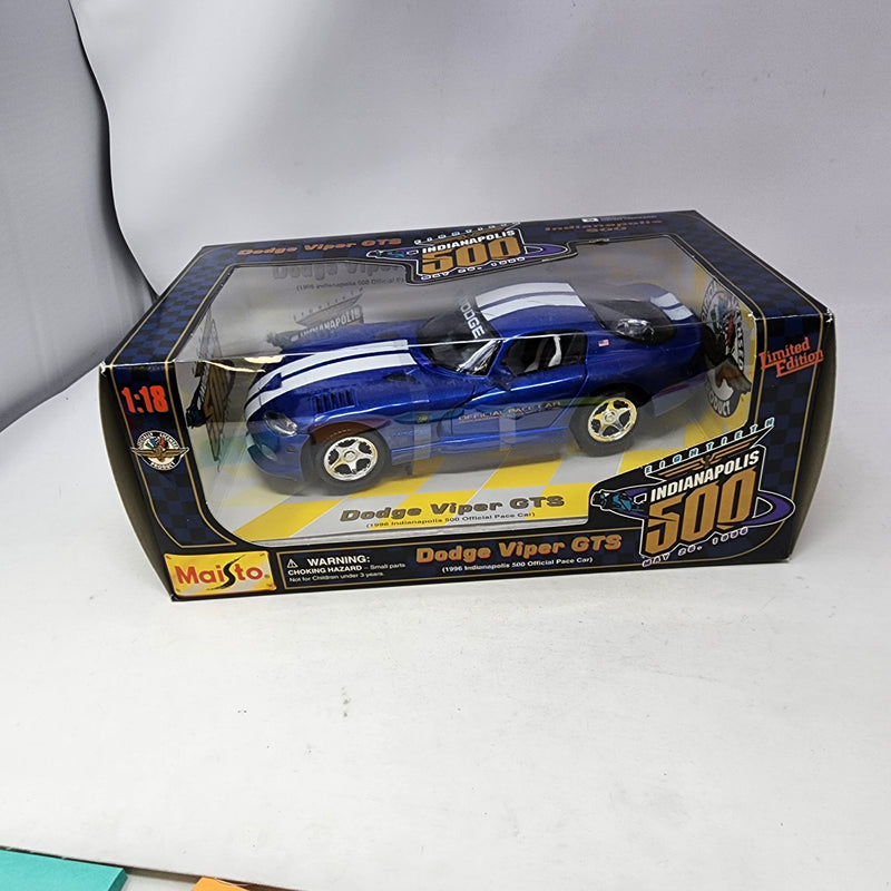Dodge Viper GTS Indy 500 * Maisto Special Edition 1/18 Scale