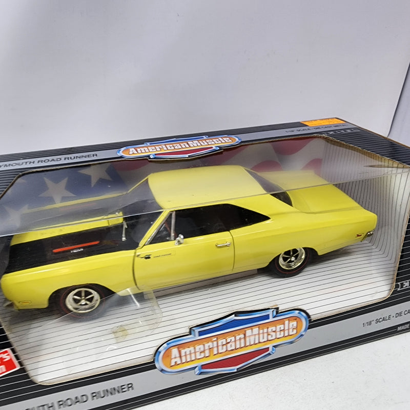 1969 Plymouth Road Runner YELLOW * ERTL American Muscle Edition 1/18 Scale