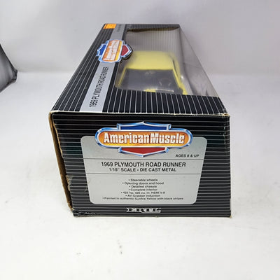 1969 Plymouth Road Runner YELLOW * ERTL American Muscle Edition 1/18 Scale