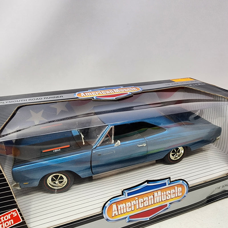 1969 Plymouth Road Runner * BLUE * ERTL American Muscle Edition 1/18 Scale