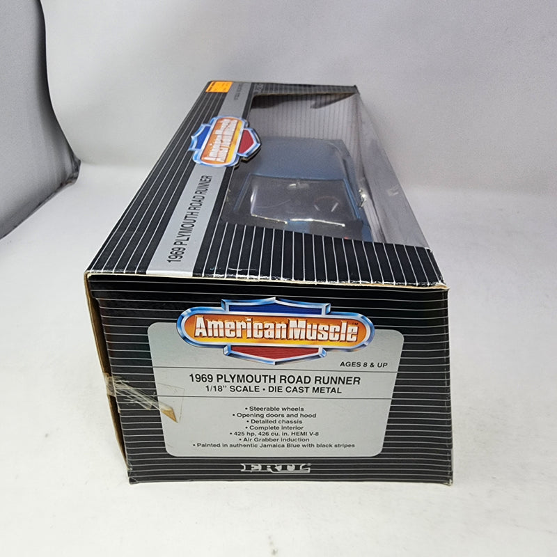 1969 Plymouth Road Runner * BLUE * ERTL American Muscle Edition 1/18 Scale