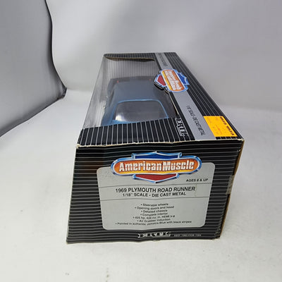 1969 Plymouth Road Runner * BLUE * ERTL American Muscle Edition 1/18 Scale