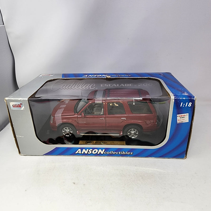 Cadillac Escalade * Burgundy * Anson Collectibles 1/18 Scale