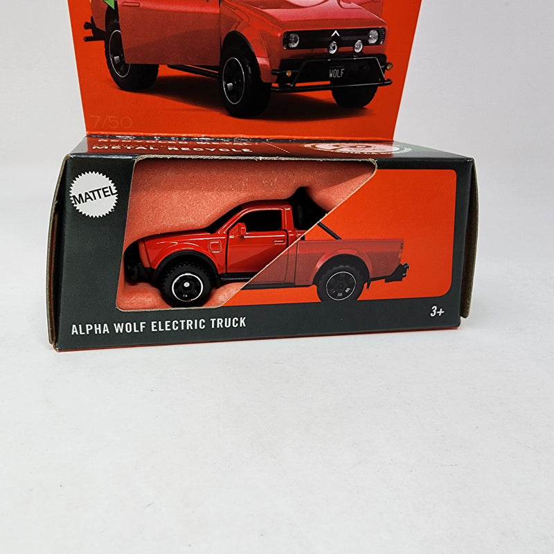 Alpha Wolf Electric Truck * Red * 2025 Matchbox Moving Parts Case E