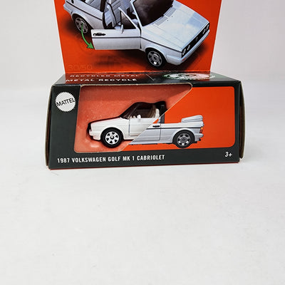 1987 Volkswagen Golf MK 1 Cabriolet * White * 2025 Matchbox Moving Parts Case E