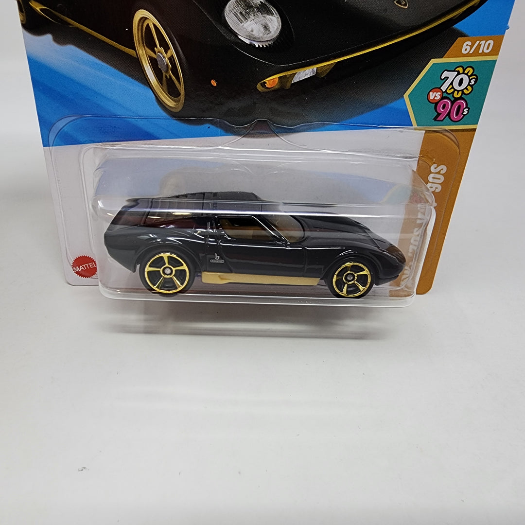 71 Lamborghini Miura SV #78 * BLACK * Hot Wheels 2025 Case K