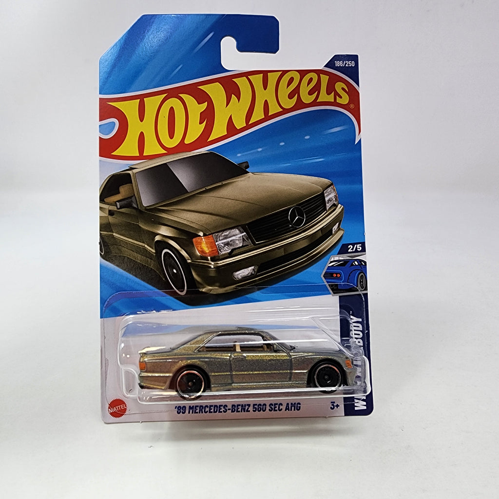 89 Mercedes-Benz 560 SEC AMG #186 * 2025 Hot Wheels NEW! K Case