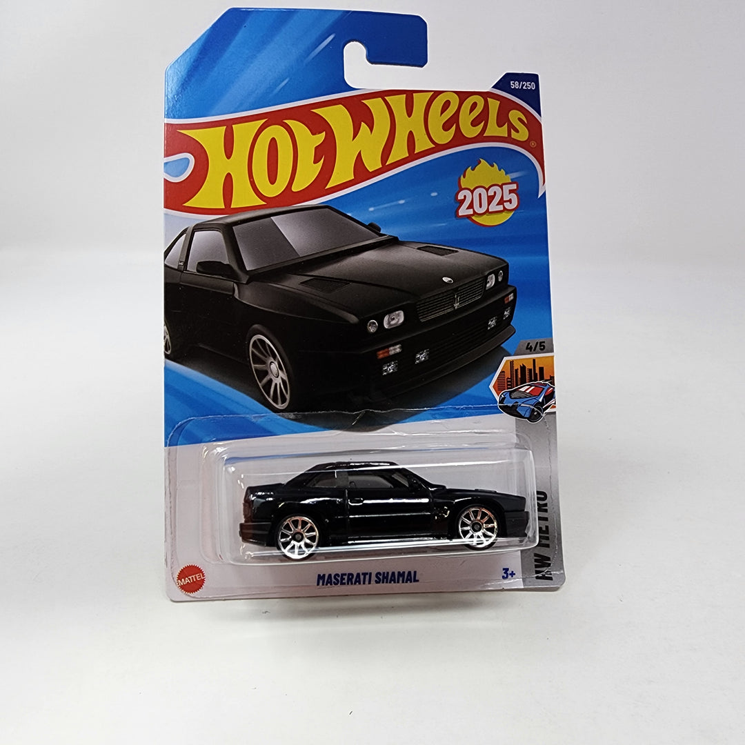 Maserati Shamal #58 * Black * 2025 Hot Wheels NEW! K Case