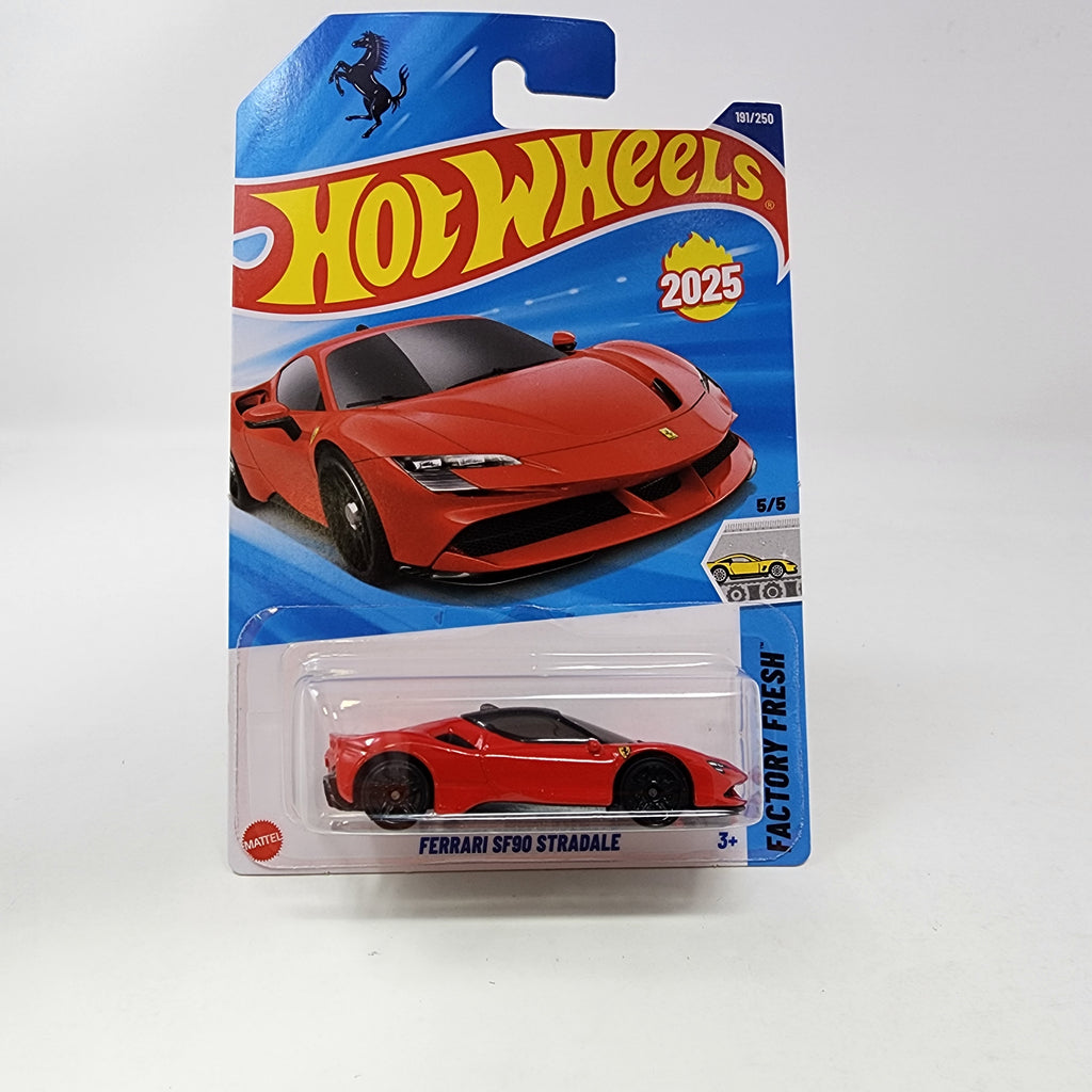 Ferrari SF90 Stradale #191 * RED * 2025 Hot Wheels NEW! K Case