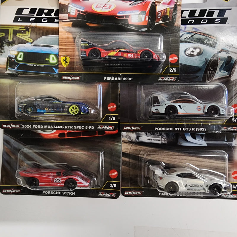 ホットウィール Circuit Legends ミニカー5台セット CIRCUIT LEGENDS * Set of 5 Cars * 2025 Hot Wheels Car